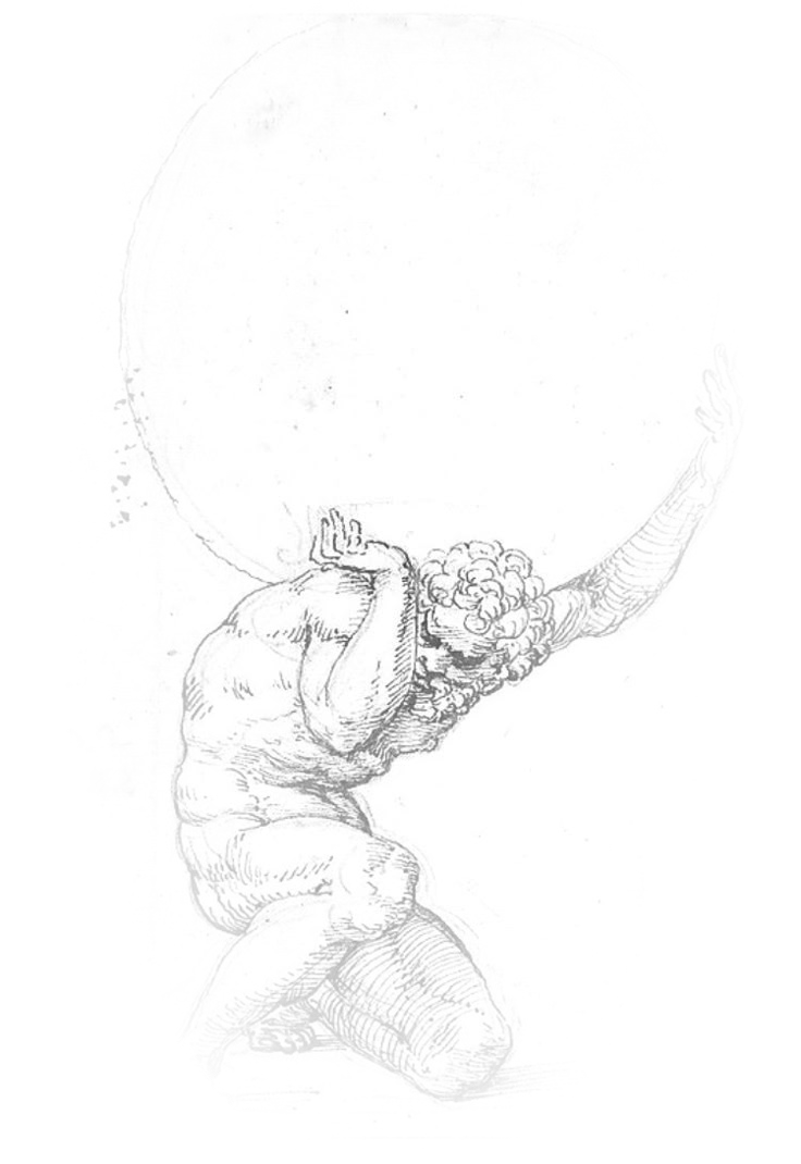 Atlas holding the world
